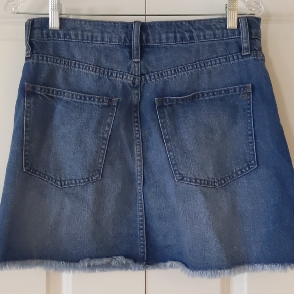 Madewell Rigid Denim A-Line Mini Skirt 29 - Picture 2 of 6
